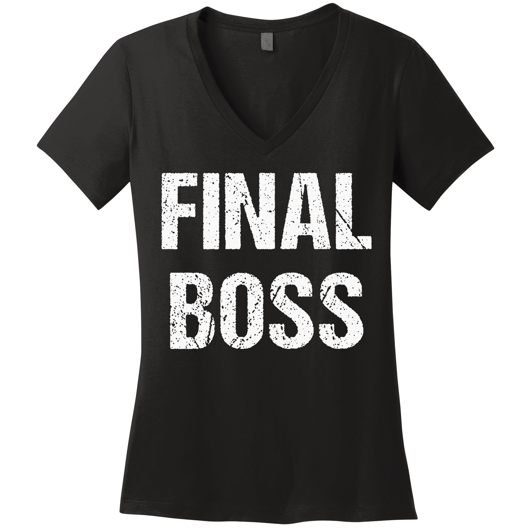 Final Boss Women's V-Neck T-Shirt