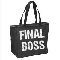 Final Boss Zip Tote Bag