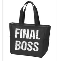 Final Boss Zip Tote Bag