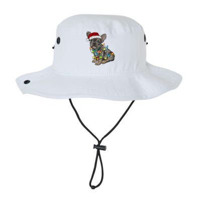 French Bulldog Frenchie Christmas Lights Cute Gift Legacy Cool Fit Booney Bucket Hat