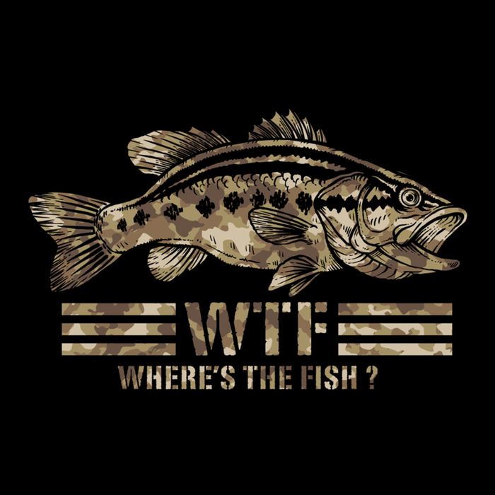Funny Bass Fishing Camo Wtf Wheres The Fish Gift Backpack