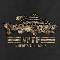 Funny Bass Fishing Camo Wtf Wheres The Fish Gift Hat