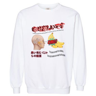 Funny Banana Garment-Dyed Sweatshirt