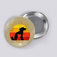 Funny Best Fur Dad Ever Vintage Retro Dog Cat Owner Button