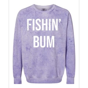 Fishin Bum Funny Fishing Fisherman Colorblast Crewneck Sweatshirt