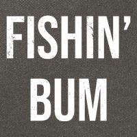 Fishin Bum Funny Fishing Fisherman Cotton Canvas Backpack