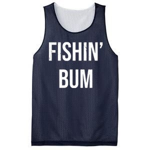 Fishin Bum Funny Fishing Fisherman Mesh Reversible Basketball Jersey Tank