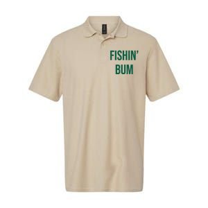 Fishin Bum Funny Fishing Fisherman Softstyle Adult Sport Polo