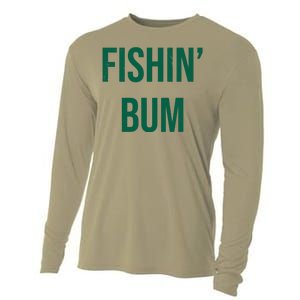 Fishin Bum Funny Fishing Fisherman Cooling Performance Long Sleeve Crew