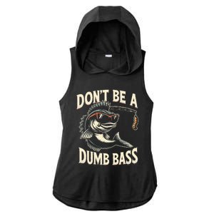 Funny Bass Fishing Stuff Funny Dad Bass Fish Papa Fishing Ladies PosiCharge Tri-Blend Wicking Draft Hoodie Tank