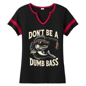 Funny Bass Fishing Stuff Funny Dad Bass Fish Papa Fishing Ladies Halftime Notch Neck Tee