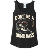 Funny Bass Fishing Stuff Funny Dad Bass Fish Papa Fishing Ladies Essential Tank