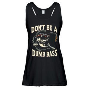 Funny Bass Fishing Stuff Funny Dad Bass Fish Papa Fishing Ladies Essential Flowy Tank