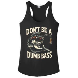 Funny Bass Fishing Stuff Funny Dad Bass Fish Papa Fishing Ladies PosiCharge Competitor Racerback Tank