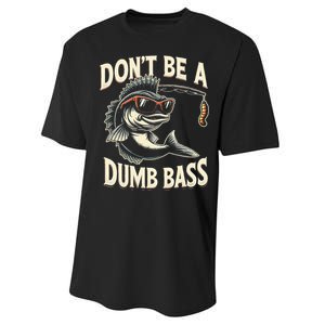 Funny Bass Fishing Stuff Funny Dad Bass Fish Papa Fishing Performance Sprint T-Shirt