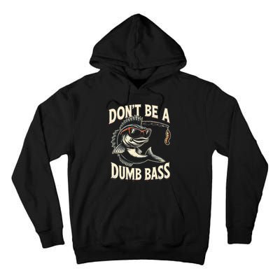 Funny Bass Fishing Stuff Funny Dad Bass Fish Papa Fishing Tall Hoodie