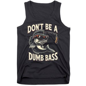 Funny Bass Fishing Stuff Funny Dad Bass Fish Papa Fishing Tank Top