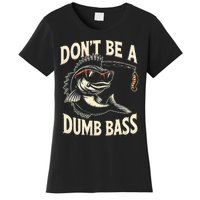 Funny Bass Fishing Stuff Funny Dad Bass Fish Papa Fishing Women's T-Shirt