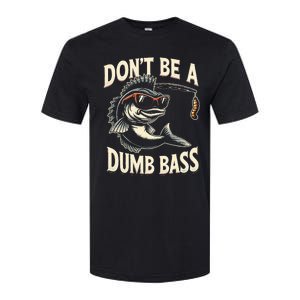 Funny Bass Fishing Stuff Funny Dad Bass Fish Papa Fishing Softstyle CVC T-Shirt