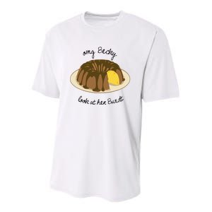 Funny Baking For Baker OMG Becky Look At Her Bundt Youth Performance Sprint T-Shirt