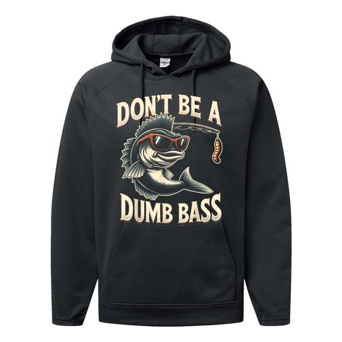 Funny Bass Fishing Stuff Funny Dad Bass Fish Papa Fishing Performance Fleece Hoodie