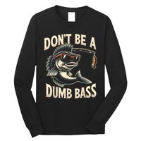 Funny Bass Fishing Stuff Funny Dad Bass Fish Papa Fishing Long Sleeve Shirt