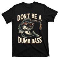 Funny Bass Fishing Stuff Funny Dad Bass Fish Papa Fishing T-Shirt