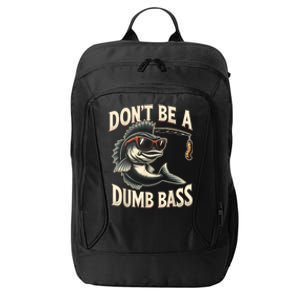 Funny Bass Fishing Stuff Funny Dad Bass Fish Papa Fishing City Backpack