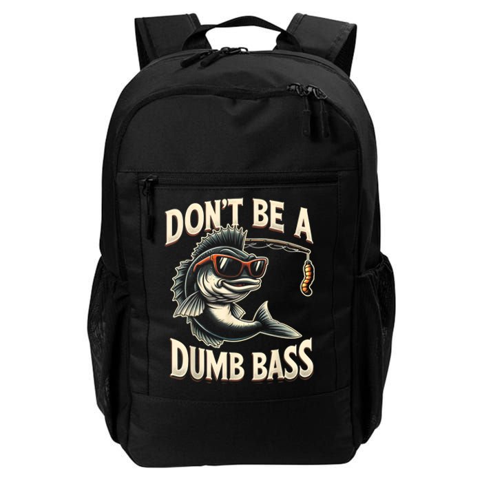 Funny Bass Fishing Stuff Funny Dad Bass Fish Papa Fishing Daily Commute Backpack