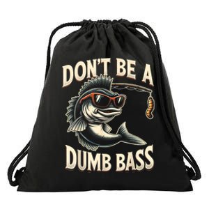 Funny Bass Fishing Stuff Funny Dad Bass Fish Papa Fishing Drawstring Bag