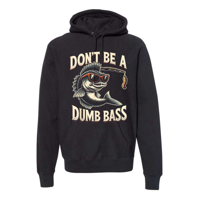 Funny Bass Fishing Stuff Funny Dad Bass Fish Papa Fishing Premium Hoodie