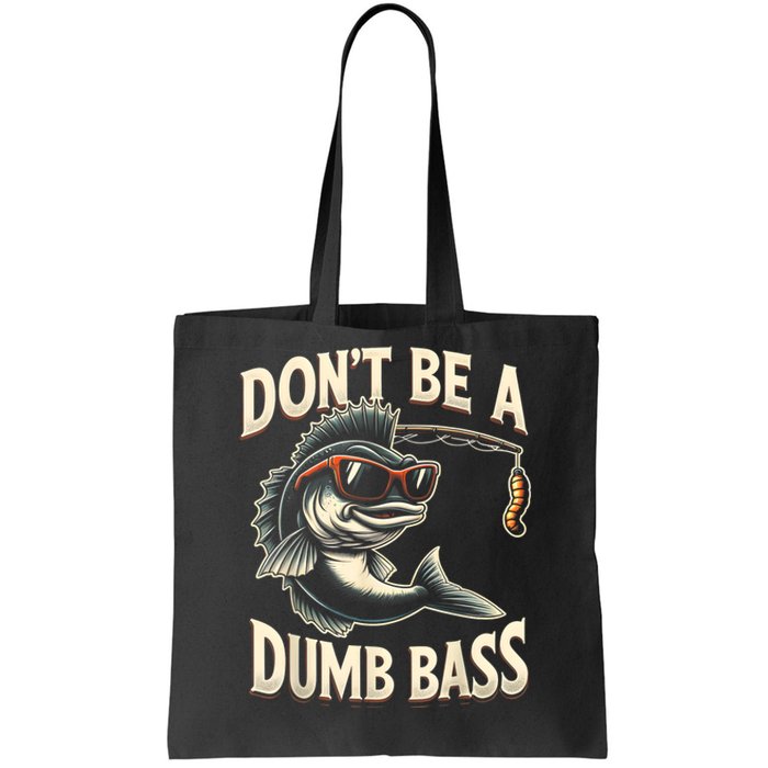 Funny Bass Fishing Stuff Funny Dad Bass Fish Papa Fishing Tote Bag