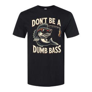 Funny Bass Fishing Stuff Funny Dad Bass Fish Papa Fishing Softstyle CVC T-Shirt