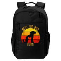 Funny Best Fur Dad Ever Vintage Retro Dog Cat Owner Daily Commute Backpack