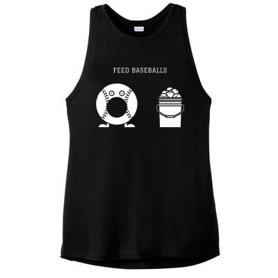 Feed Baseballs Ladies PosiCharge Tri-Blend Wicking Tank