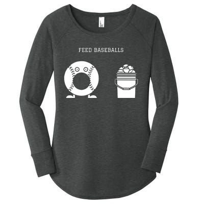 Feed Baseballs Women's Perfect Tri Tunic Long Sleeve Shirt