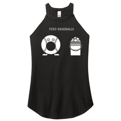 Feed Baseballs Women's Perfect Tri Rocker Tank