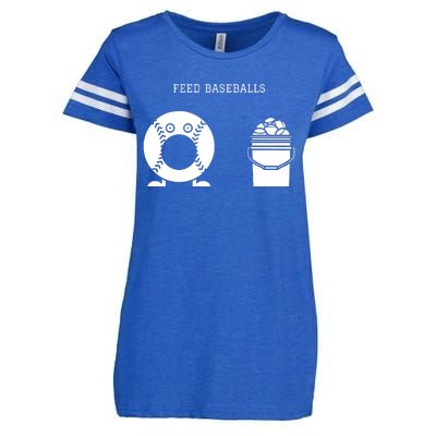 Feed Baseballs Enza Ladies Jersey Football T-Shirt