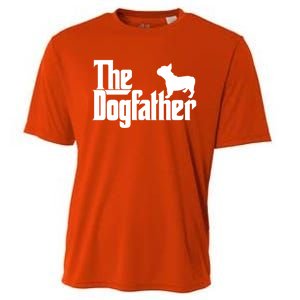 French Bulldog Father Dad Gift The Dogfather Gift Funny Gift Cooling Performance Crew T-Shirt