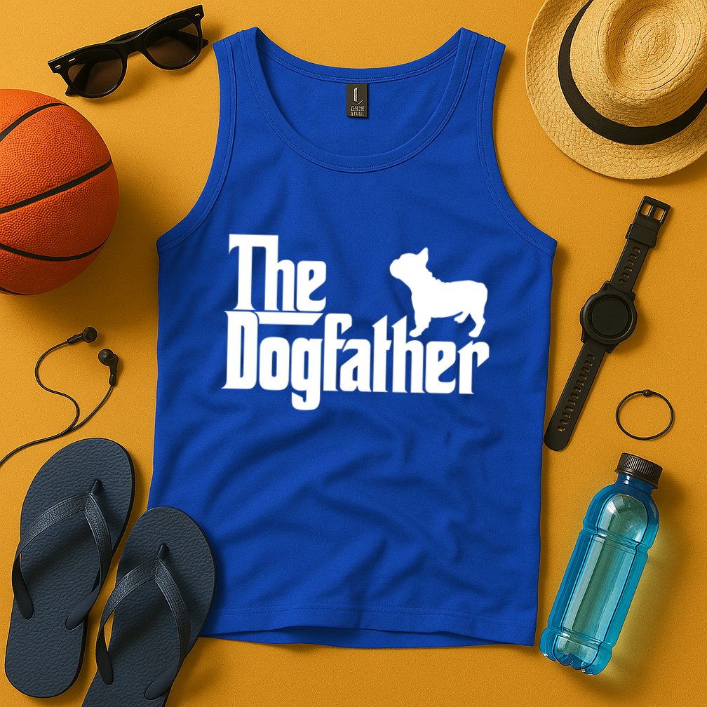French Bulldog Father Dad Gift The Dogfather Gift Funny Gift Tank Top
