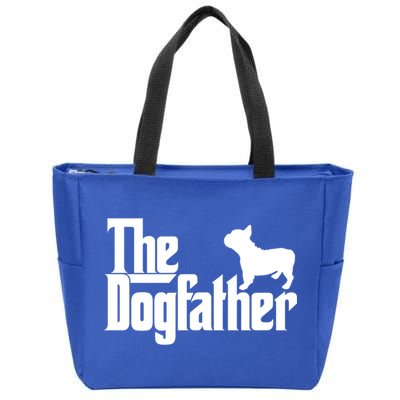 French Bulldog Father Dad Gift The Dogfather Gift Funny Gift Zip Tote Bag