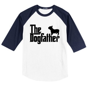 French Bulldog Father Dad Gift The Dogfather Gift Funny Gift Baseball Sleeve Shirt