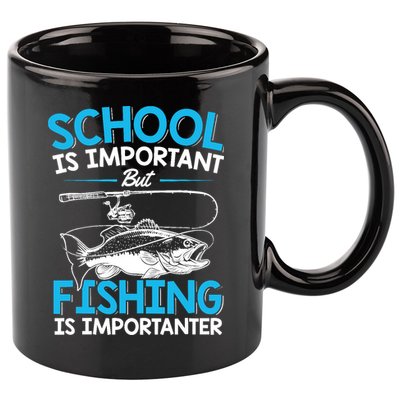 Fishing Boy Fish Lover Teen Boy Fishing 11oz C Handle Ceramic Mug