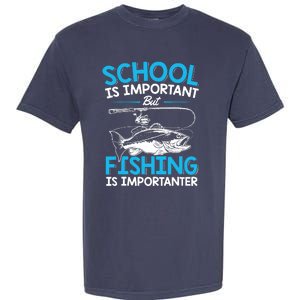 Fishing Boy Fish Lover Teen Boy Fishing Garment-Dyed Heavyweight T-Shirt