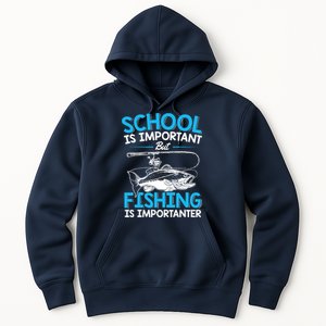 Fishing Boy Fish Lover Teen Boy Fishing Hoodie