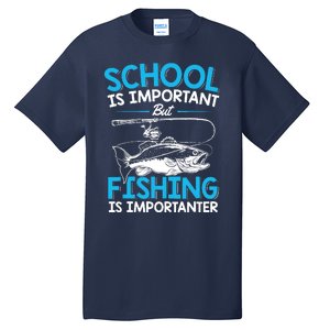 Fishing Boy Fish Lover Teen Boy Fishing Tall T-Shirt