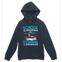 Fishing Boy Fish Lover Teen Boy Fishing Urban Pullover Hoodie