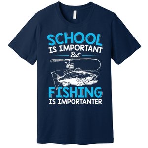 Fishing Boy Fish Lover Teen Boy Fishing Premium T-Shirt