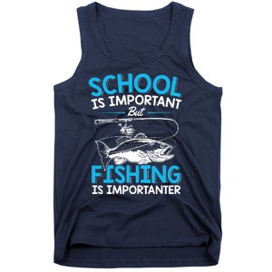 Fishing Boy Fish Lover Teen Boy Fishing Tank Top