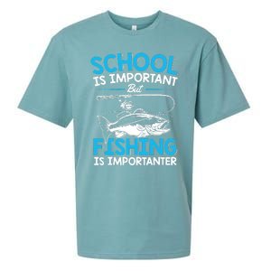 Fishing Boy Fish Lover Teen Boy Fishing Sueded Cloud Jersey T-Shirt